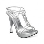 silver wedding shoes