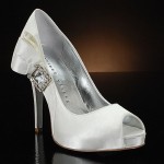 white wedding shoes